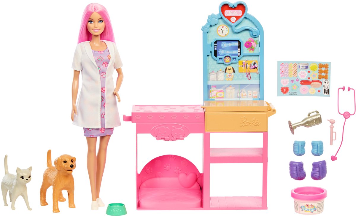 Barbie Careers Snelgips Dierenkliniek - Barbiepop — afbeelding 5