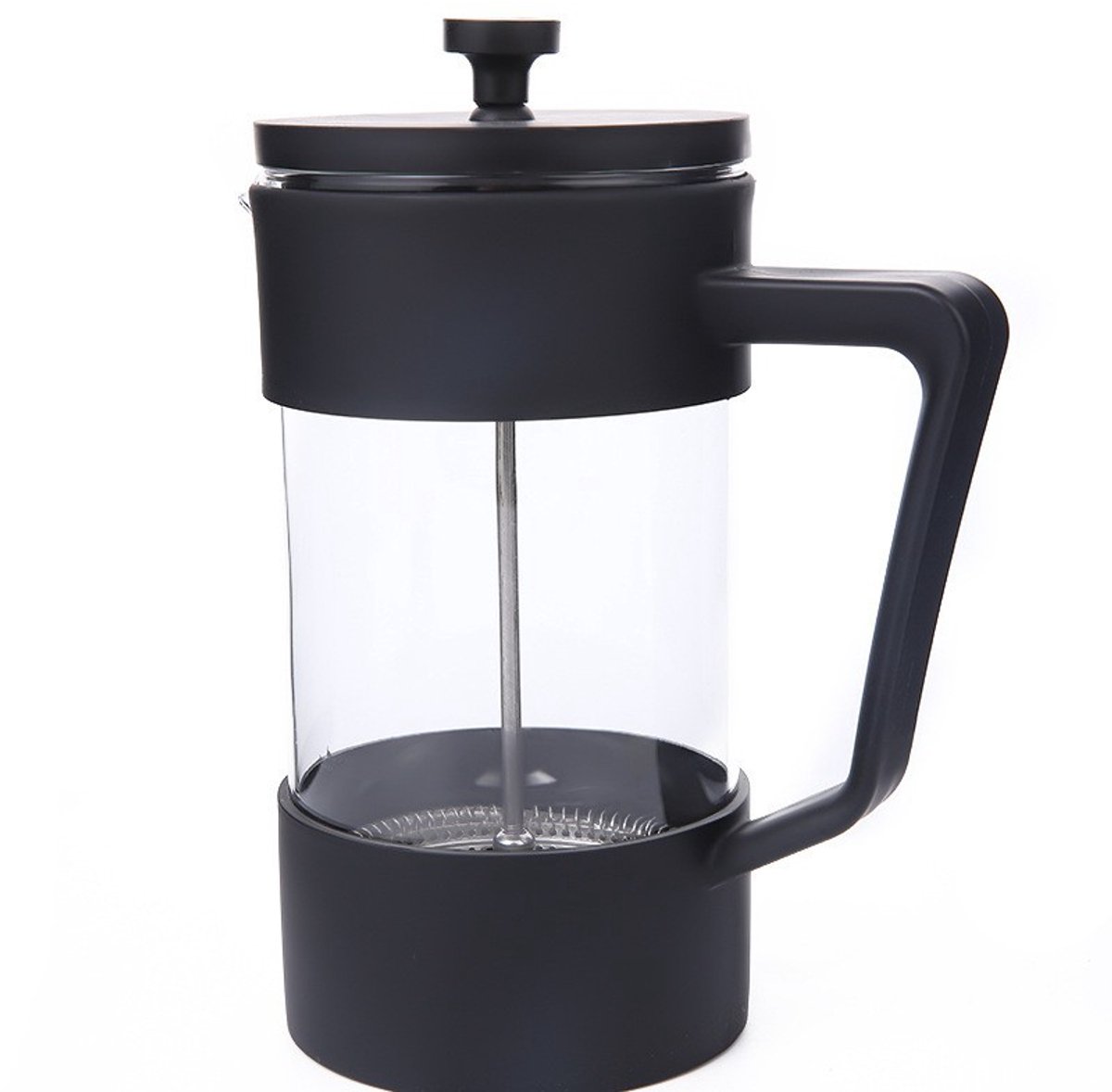600 ml Cafetière Handmatige Koffiezetter Zwart – French Press Koffiemaker – Koffiezetapparaat – Geschikt voor Koffie, Thee en Melkopschuimen – Verse Koffie – Franse Koffie Pers