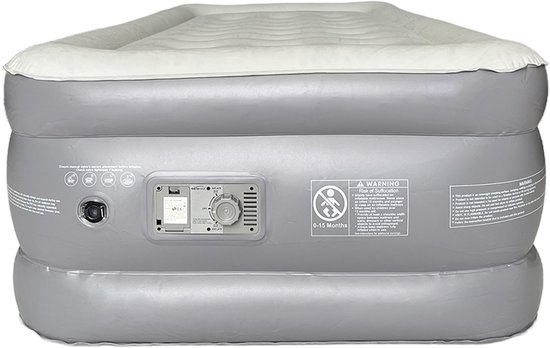 AeroRest Supreme Plush XL luchtbed 1-persoons - Extra lang luchtbed - 210 cm lengte - Met ingebouwde elektrische pomp van Merkloos — afbeelding 3