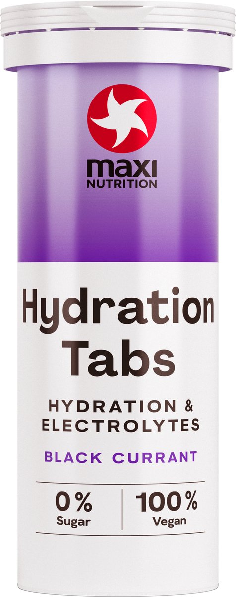 Maxi Nutrition Hydration Tabs Elektrolyten Zwarte Bes (40 gr)