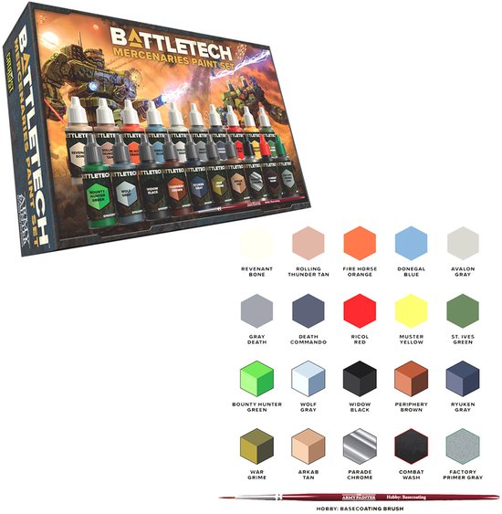 BattleTech: Mercenaries Paint Set - Catalyst Game Labs | bol
