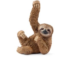 Schleich Wild Life luiaard speelgoeddier - handgeschilderd, educatief.
