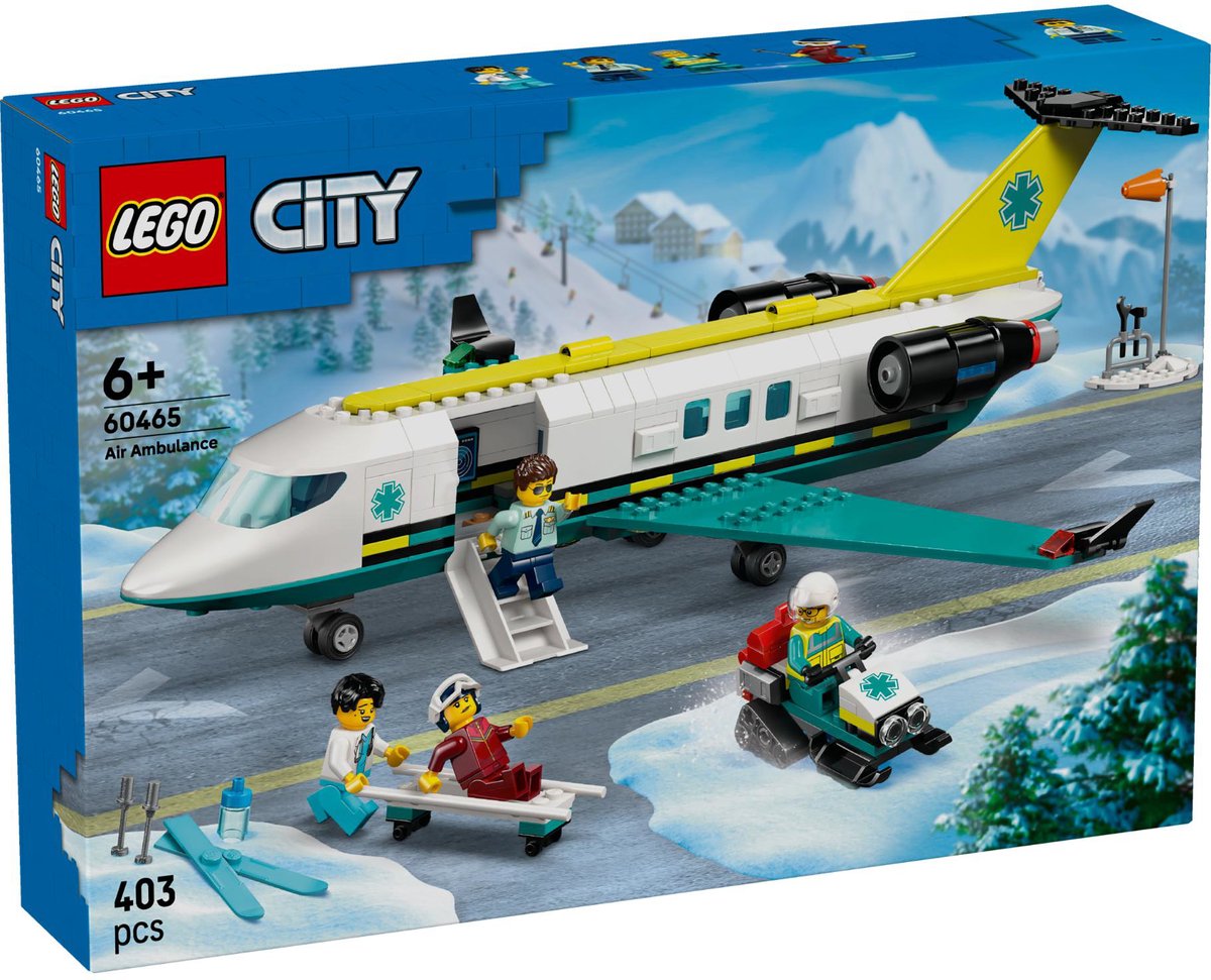 LEGO 60465 City Big Vehicles Ambulancevliegtuig