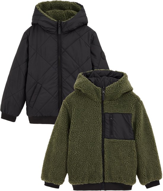 Manteau en peluche réversible WE Fashion Garçons