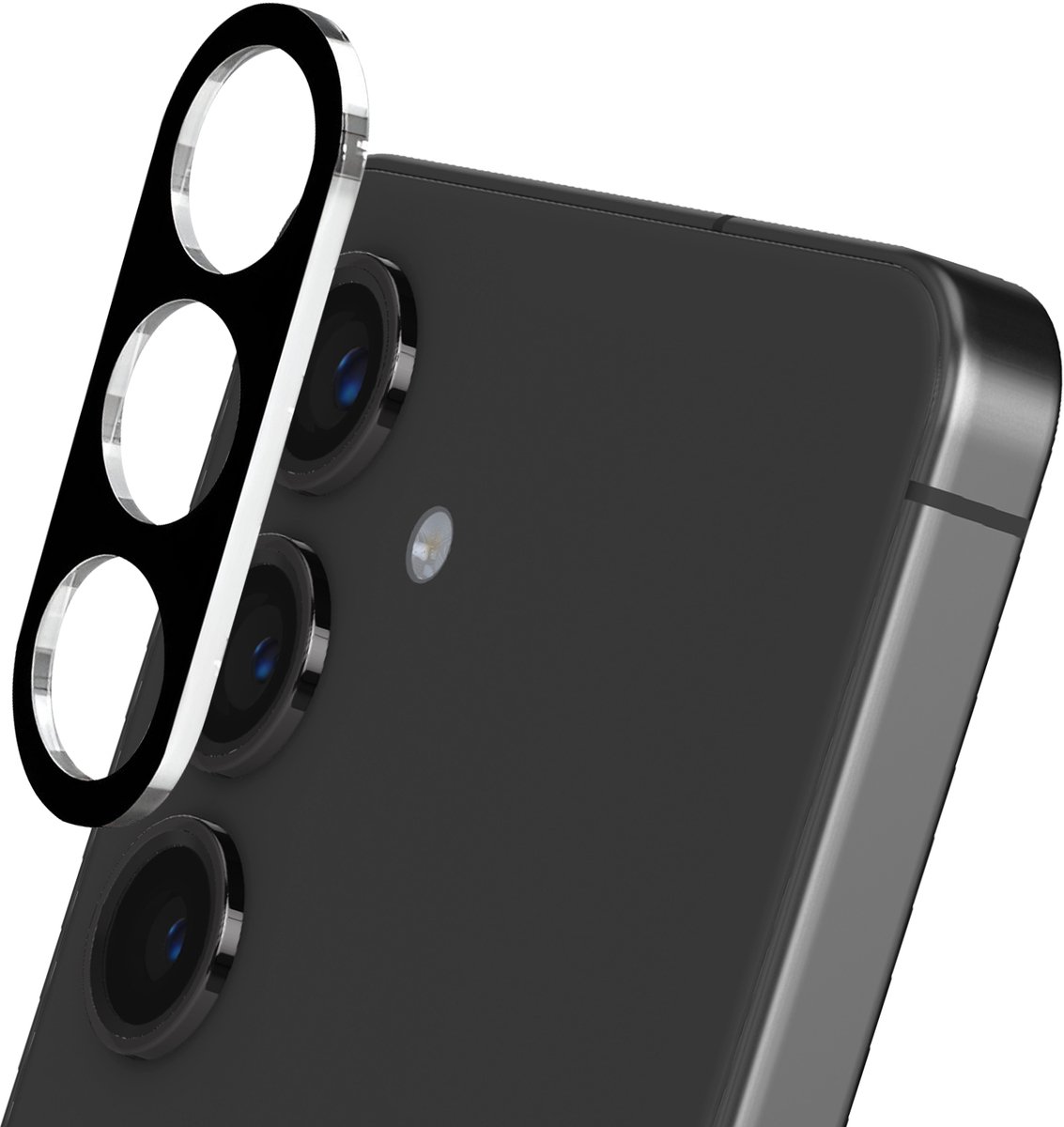 iMak, Beschermfolie voor achtercamera Geschikt voor Samsung Galaxy S24 FE, Zwart