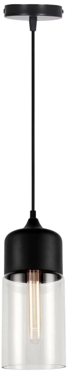 Hanglamp Woonkamer Industriële E27 Glas Kroonluchter Modern Plafondlamp Slaapkamer 13cm Zw