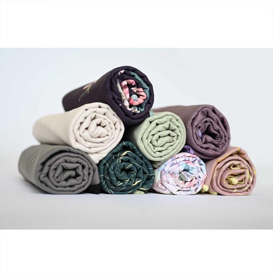 Love Generation ● Yoga Handdoek ● Tweezijdig ● Antislip ● Green Leaves van Merkloos — afbeelding 5