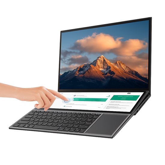 Elementkey TrueVision - Dubbele Scherm Laptop - Intel i9 10980HK - 64GB ram - 1000GB SSD - UltraBook - 2 in 1 - 1TB Windows 11 Pro - ElementKey - Hoofdafbeelding