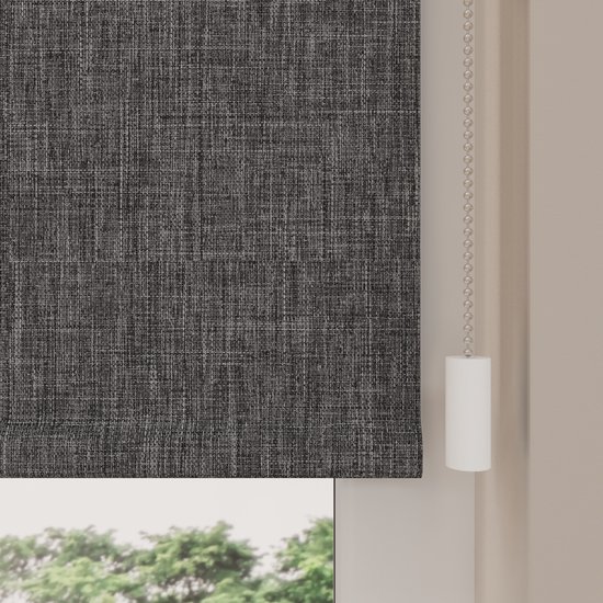 Store enrouleur électrique Easy Texture Blackout Anthracite 180 x 190 cm - CMD-02-P
