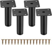 JustValue Meubelpoten - 8 cm - 4-Stuks - Verstelbaar - Kastpoten - Meubelvoeten - Voor Keukenplanken