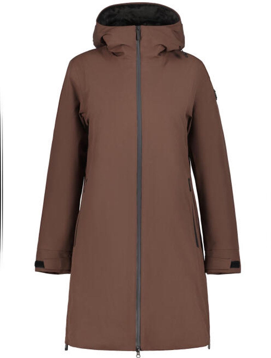 LUHTA ISKOLA Dames Parka Donker Bruin