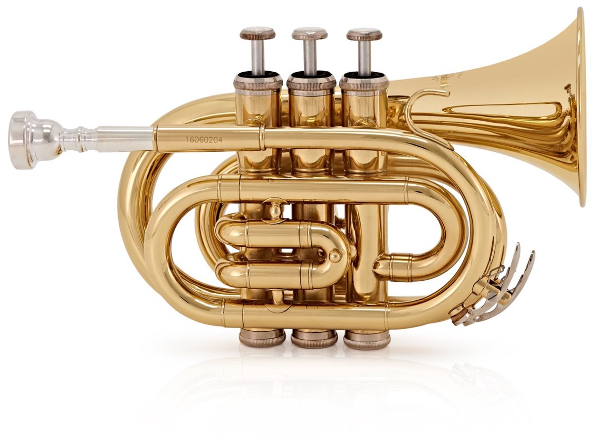 Pocket Trompet van Gear4music, goud