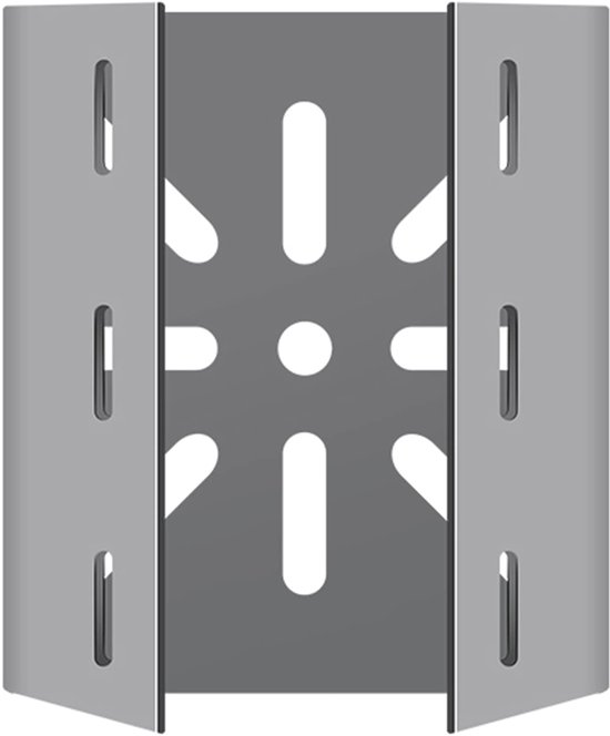 Ceschikt voor Universele verticale paalbevestigingsbeugel voor beveiligingscamera's, roestvrijstalen hoekbevestigingsbeugel met 3 ringvormige buisklemmen, geschikt voor CCTV-camera's, LED-wand-/podiumverlichting en kleine zonnepanelen. van Merkloos — afbeelding 5