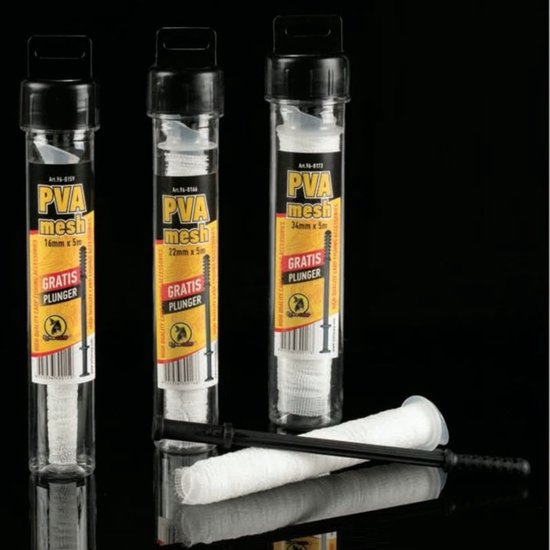 EXC PVA Mesh Tube + Plunger - 22mm x 5m - PVA Tube set voor Karper vissen — afbeelding 2