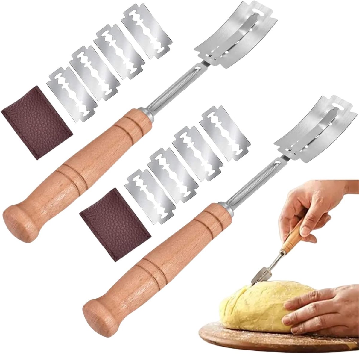 Bread Cutter - Broodmes - Bakker's Mes - Voor het Snijden van Rauw Brood Modellen