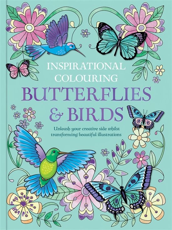 Inspirational Colouring: Butterflies and Birds - cover