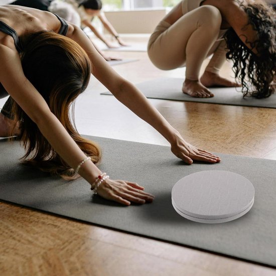 Allecto plus - Elleboog- en kniebeschermers voor pilates en yoga - Set van 2 stuks - Grijs TPE - Fitness accessoires - Mannen yoga mat van Allecto Plus — afbeelding 4