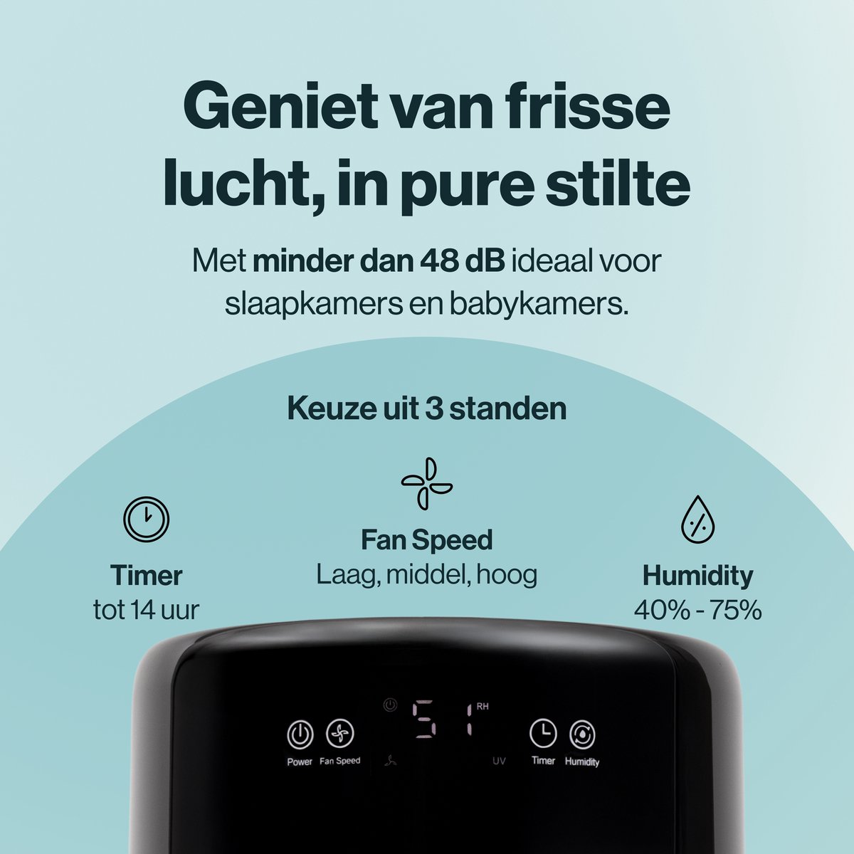 BoFlow® EvoMist40 Luchtbevochtiger - Top Filling - 3-in-1: Luchtbevochtiger met Filter, UV-lamp en Aromatherapie thumbnail 4