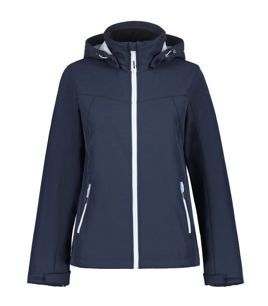 TACVASEN Vrouwen Skijas Waterdichte Warme Winterjas Ademend Outdoor Softshelljas Fleece Functiejas Met Losneembare Kap Rood, XL
