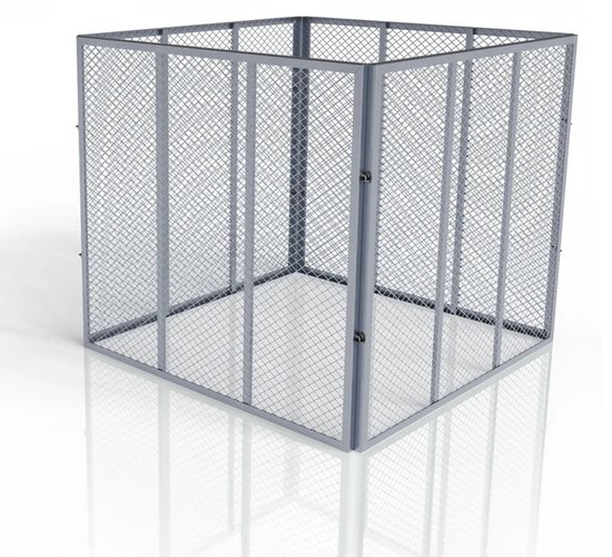 Metalen bladkorf – 800L – zilver