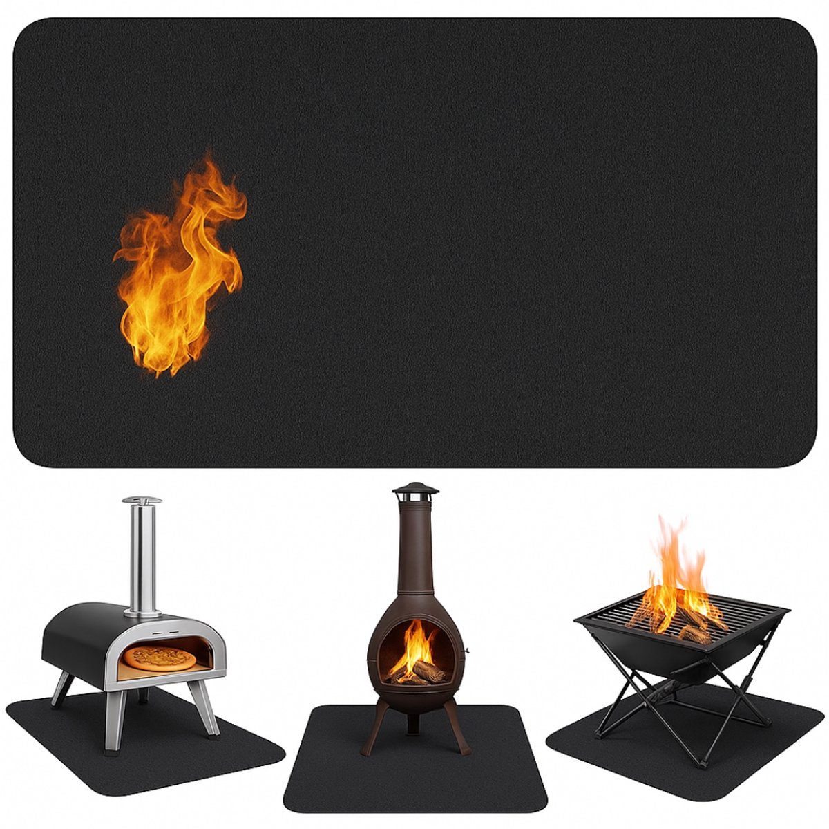 Lomera Hittebestendige Vloermat – Barbecue Mat – Vuurschaal Bescherming – Hittebestendig e