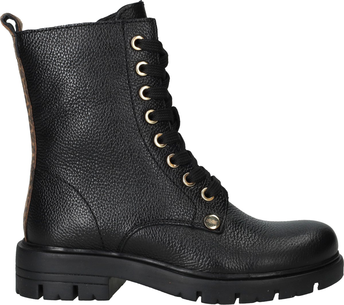 IK-KE Veterboots - Meisjes - Zwart - Maat:28