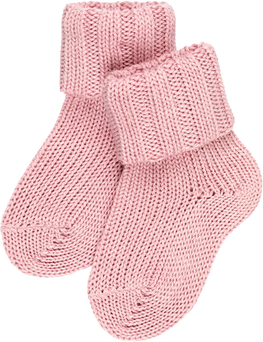 FALKE Flausch knuffelig zacht Katoen sokken Baby roze - Maat 74-80