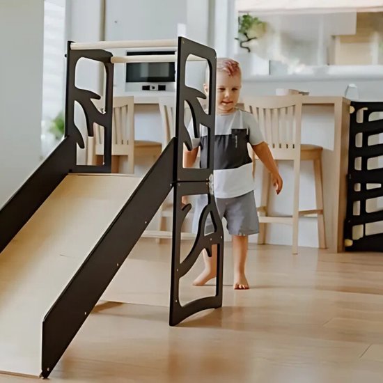 Olvy Kids Montessori Leertoren - Opvouwbare Learning Tower - Houten