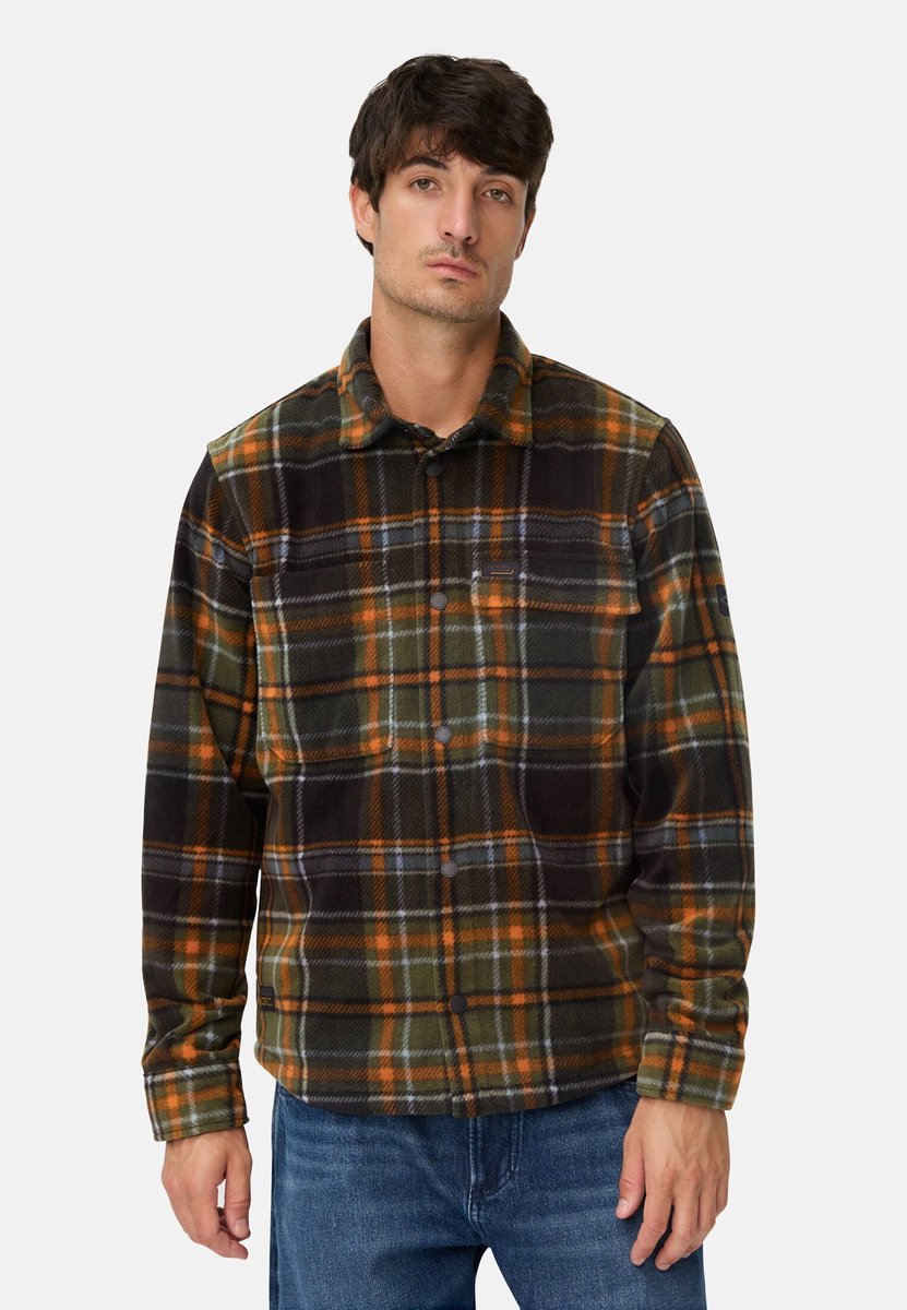 camel active Overshirt met zijzakken - Maat menswear-M - Kaneel