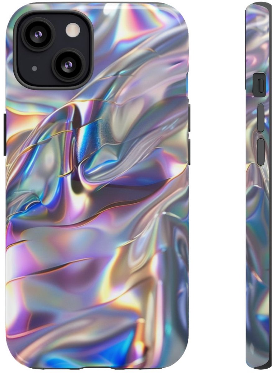Iridescerende Holografische Textuur – Telefoonhoesje Geschikt voor iPhone 13