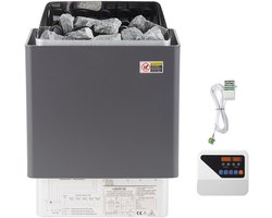 9 Kw Elektrische Saunakachel met Externe Bediening, Roestvrij Staal, voor Ruimtes Van 9-13 M³