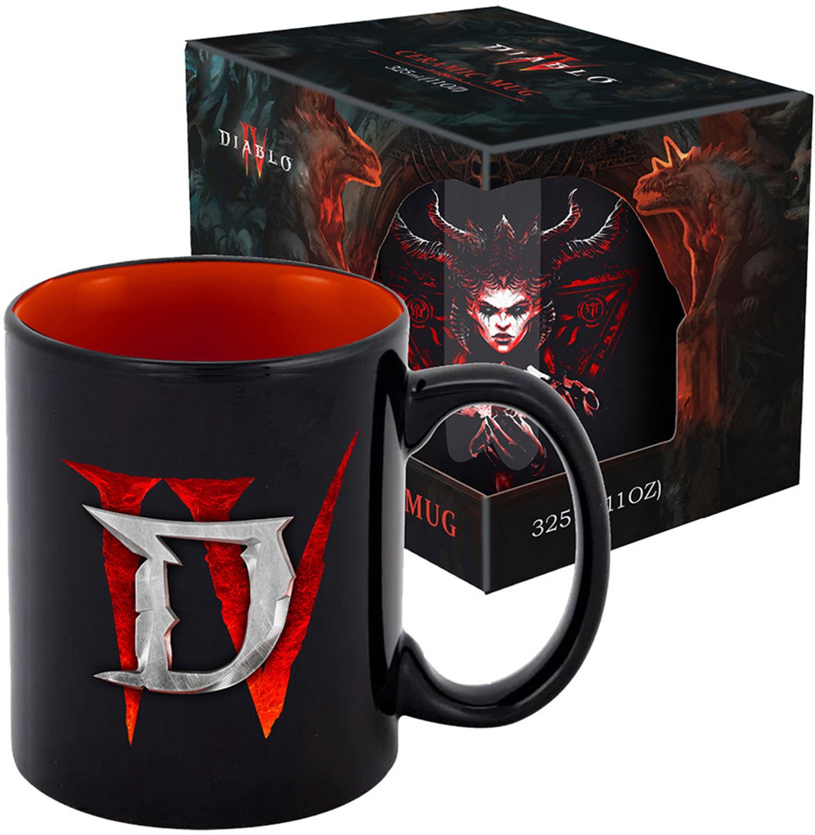 Diablo IV - Mok met cadeauverpakking - Lilith Queen of the Succubi - 330 ml Zwart