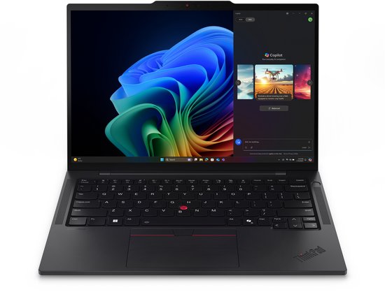 Lenovo ThinkPad T14s Gen 6 (Intel) Copilot+ PC Intel Core Ultra 5 228V Laptop 35,6 cm (14") WUXGA 32 GB LPDDR5x-SDRAM 512 GB SSD Wi-Fi 7 (802.11be) Windows 11 Pro Engels Zwart - Lenovo - Hoofdafbeelding