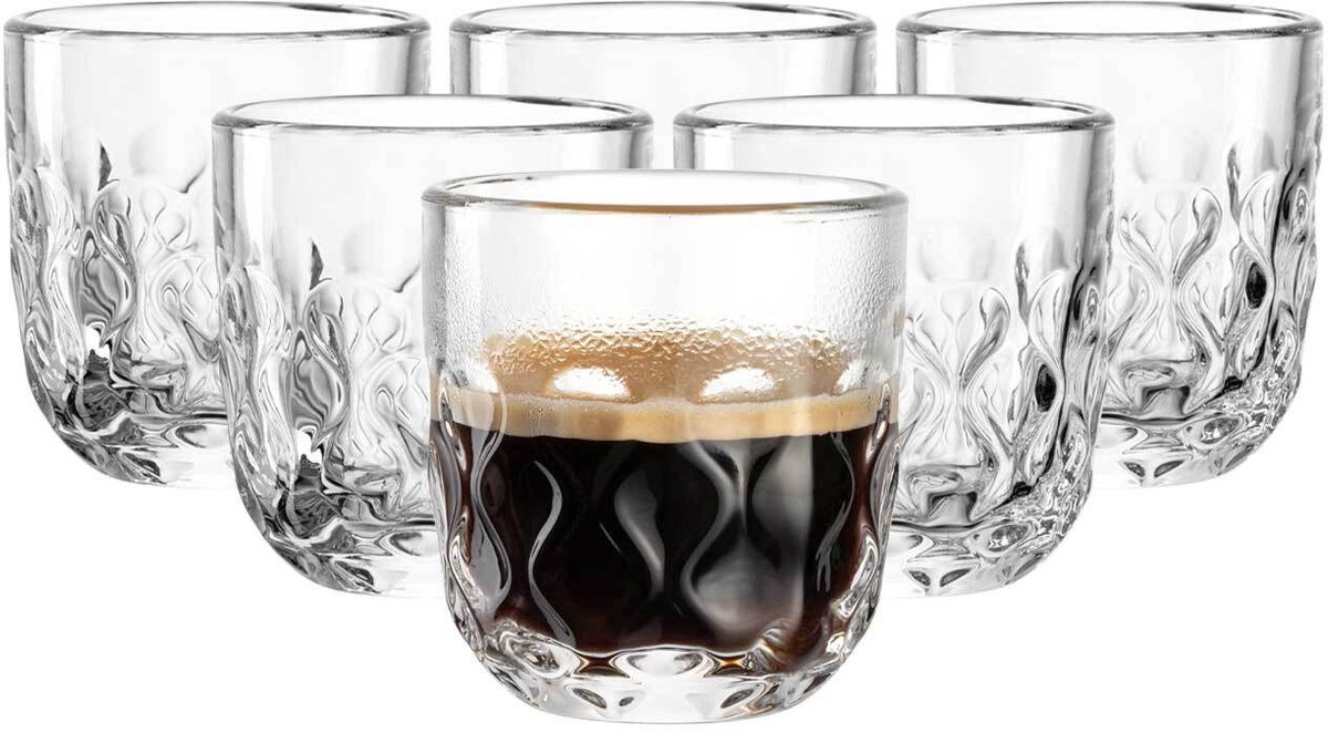 Espressogläser (2) Gocce 60 ml Set van 6