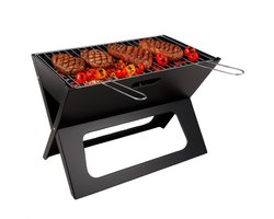 Cheqo® Draagbare Houtskoolbarbecue - Tafelbarbecue - Tafel BBQ Houtskool Barbecue Draagbaar - Camping BBQ - Staal