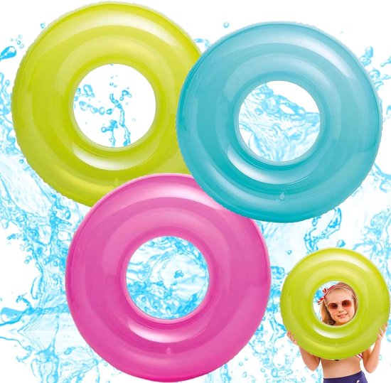 Zwemband voor kinderen - Regenboog - Glitter - Opblaasbaar - 65 cm - Zwembad Speelgoed