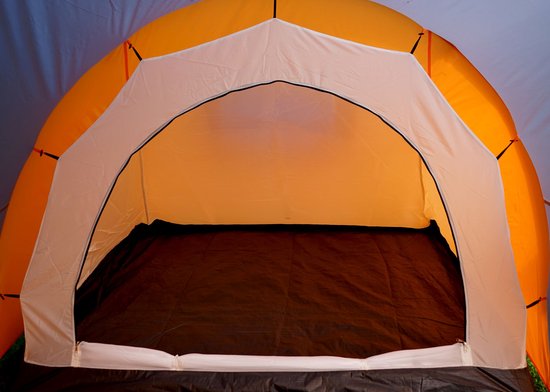 Campingtent Loksa, 6-persoons koepeltent Iglo tent Feesttent, 6 personen ~ oranje van Camping — afbeelding 3