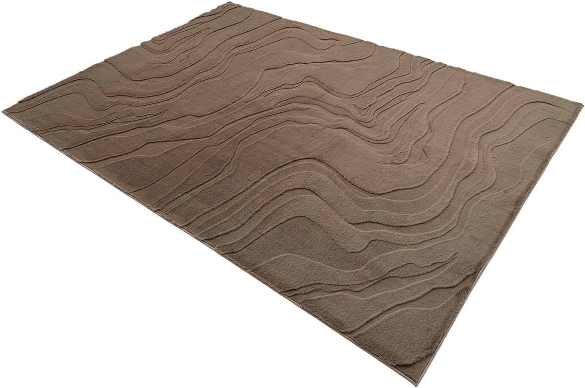 Vloerkleed Interstellar 500 taupe – 160 x 230 cm – 100% polyester, machinegeweven