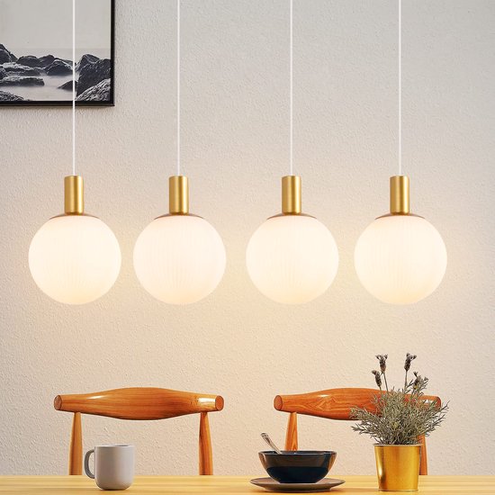 Hanglamp design koperen glas 3 licht - Acacia