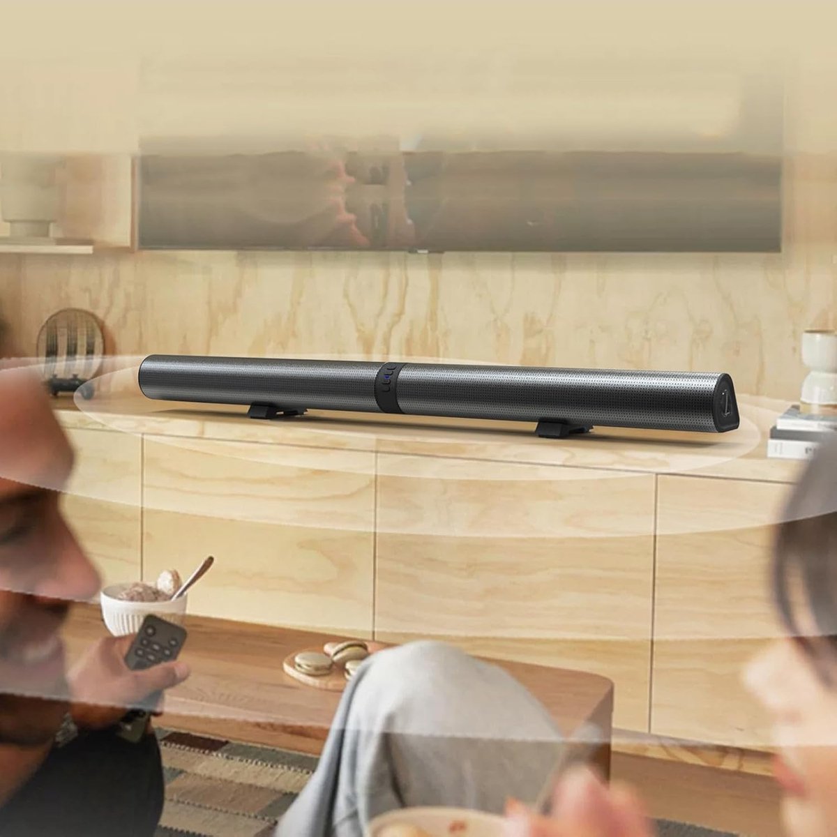 Afbeelding 2 van Soundbars Voor TV - Alles In Één - 3D Surround Sound - Bluetooth - Met Afstandsbediening - Film/Muziek/Nieuws/Mode - Soundbar - Box - Speaker - Soundbar Voor TV - Soundbars - Soundbar Geschikt Voor TV - Compact Model - Werkt Op Alle TV's