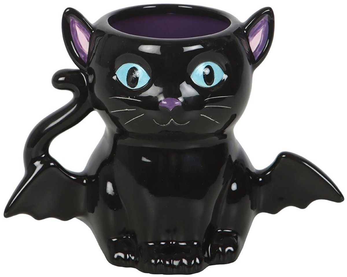 Something Different - Cute and Creepy Bat Cat Mok/beker - Multicolours