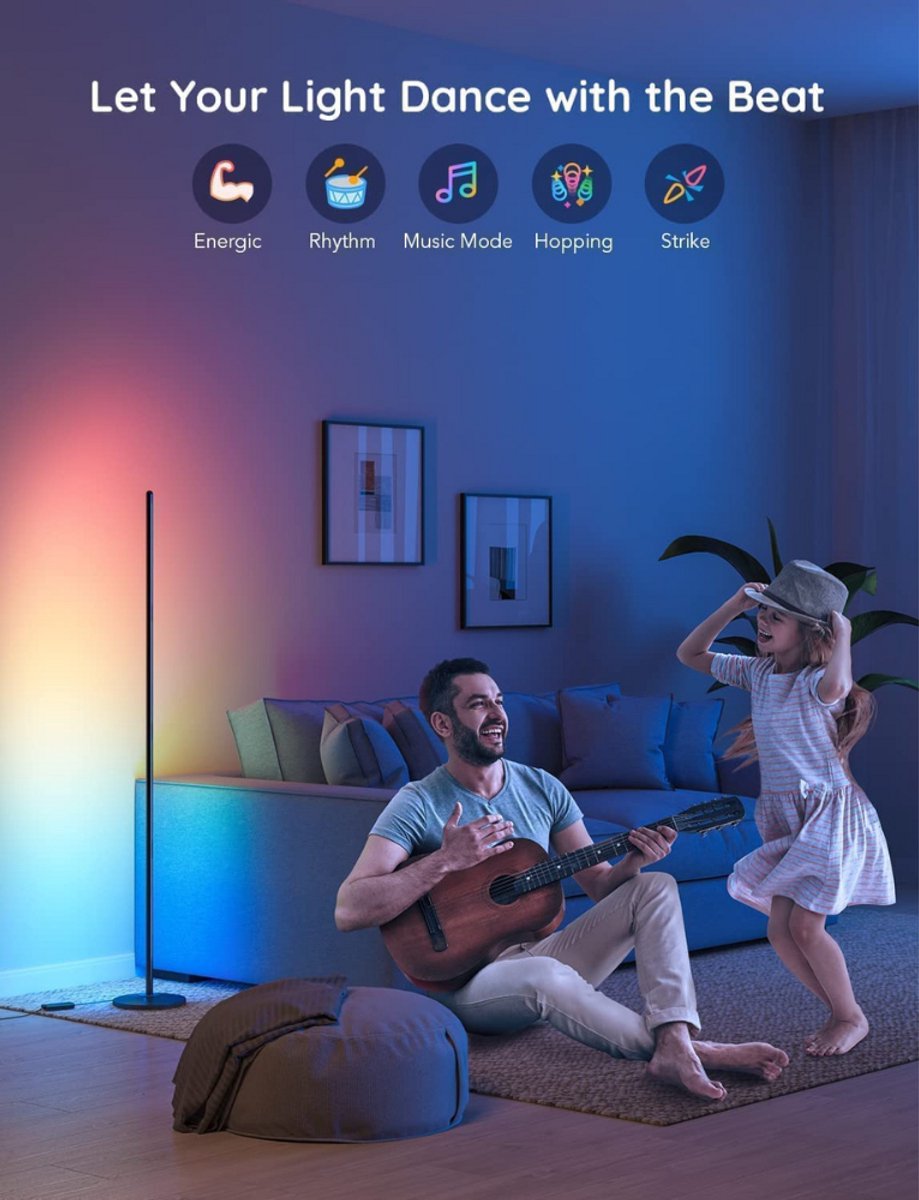 Govee slimme vloerlamp 136 cm Matter RGBICW thumbnail 5