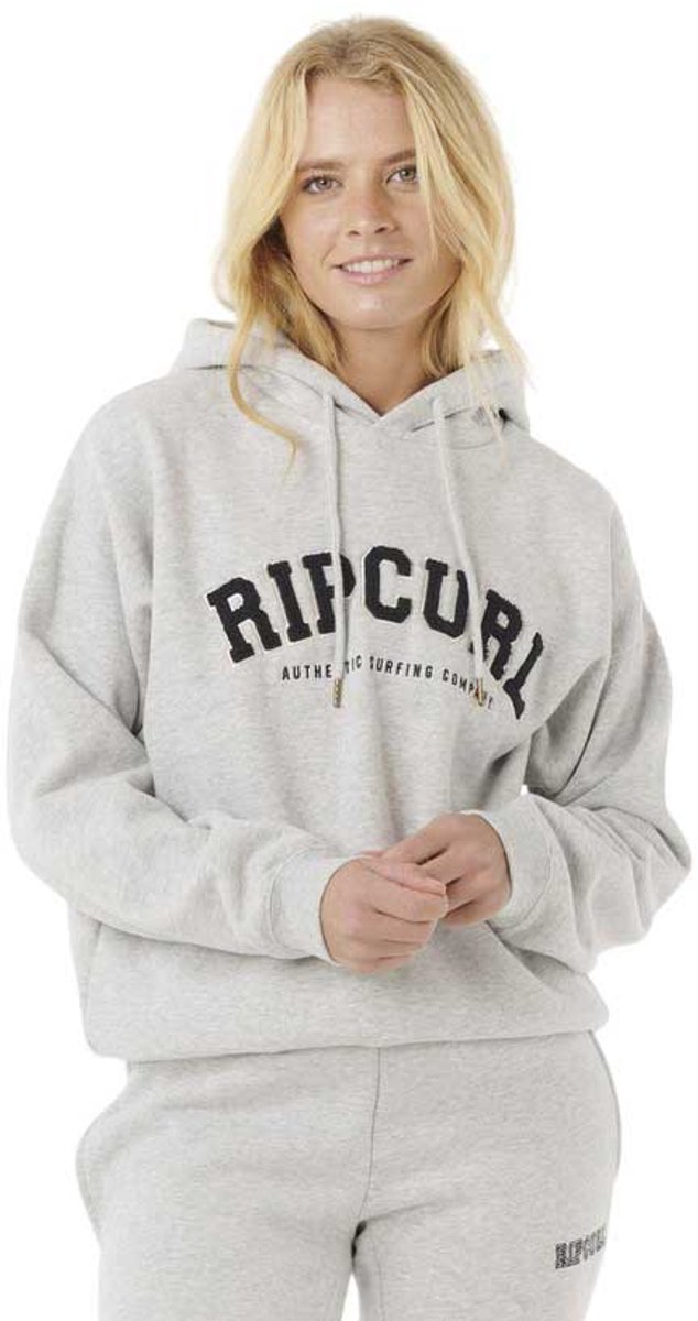 Rip Curl Varsity Hoodie - Grey Marle/Black