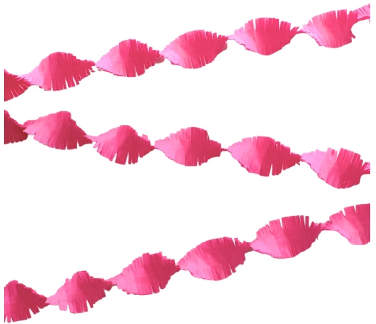 Daily Style – Crepe Guirlande – Fuchsia – 24 meter – Feestversiering