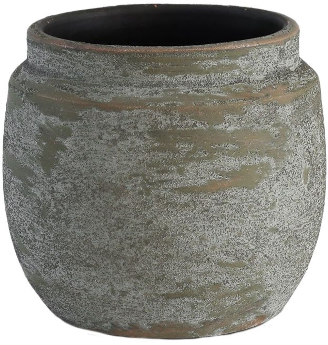 HS Potterie Murcia bloempot keramiek 20x18cm groen