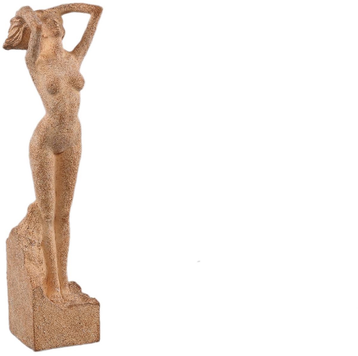PTMD - Beeld Aleah - Grijs - 8x9x32cm