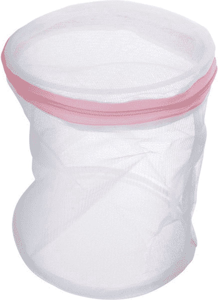 Goedkoopste 2 stuks Waszakken voor Wasgoed - Waszak rond 16x20 cm wit - Wasnetje - Waszak - laundry bag