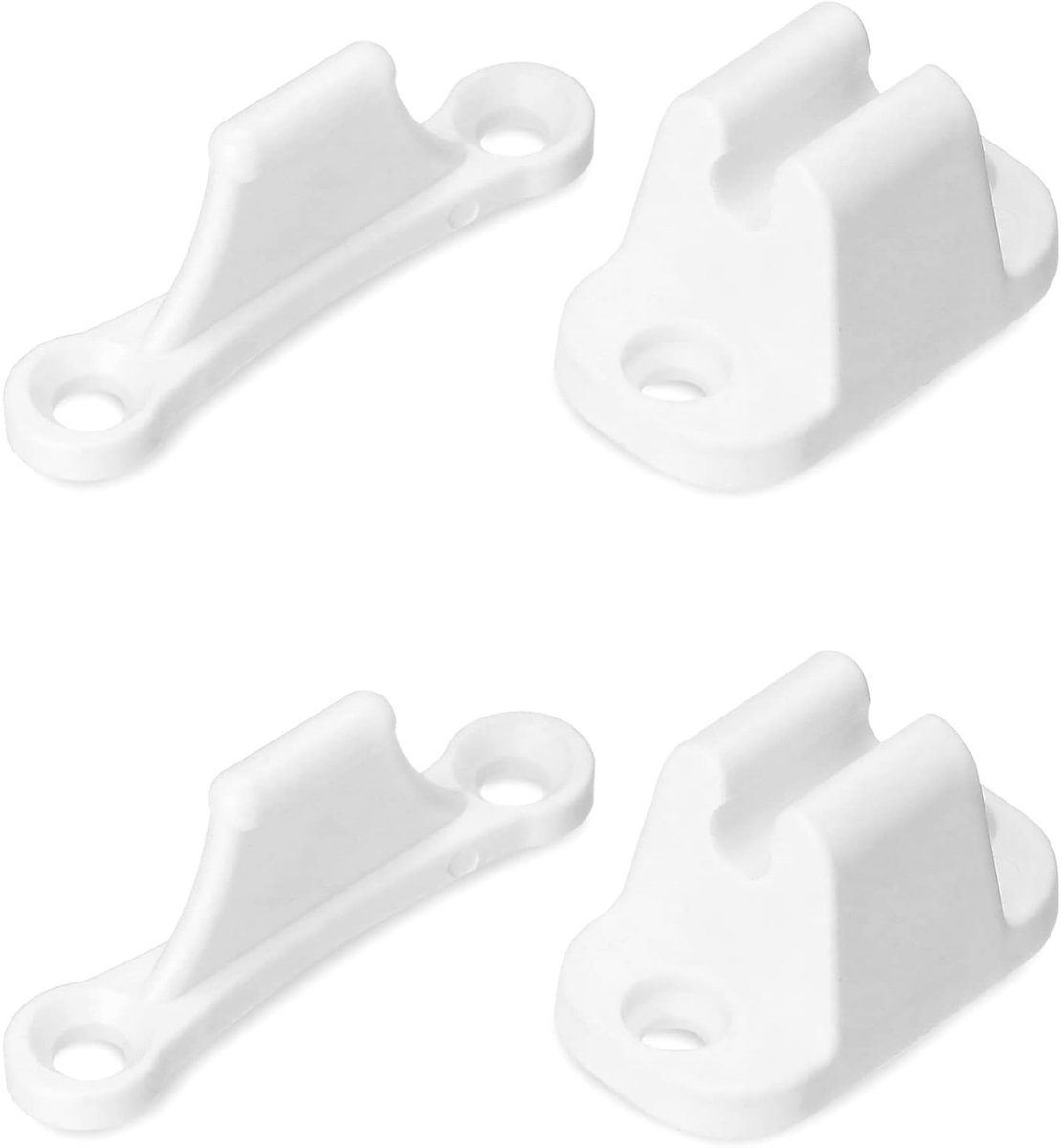 TOVBMUP Deurstopper - Kunststof deurstopper - RV-accessoire - Geschikt voor campers, boten, caravans, kasten, lades - Wit