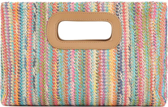 Stro Clutch tassen voor vrouwen, zomer, strand, tas, geweven