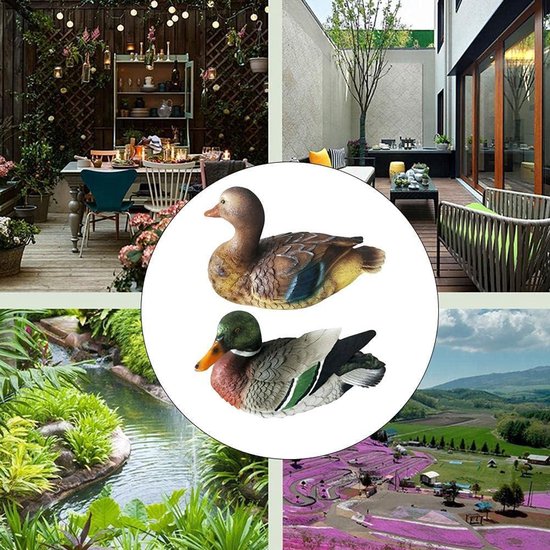 Tuin Ornamenten Outdoor Eend Hars - Tuin Standbeeld Super Leuke Beeldhouwkunst Outdoor Yard Decoratie Vijver Gazon Ornament Tuin Ornamenten Outdoor Eend Hars - Tuin Standbeeld Super Leuke Beeldhouwkunst Outdoor Yard Decoratie Vijver Gazon Ornament